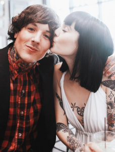 Oliver Sykes and his ex wife Hannah Snowdon